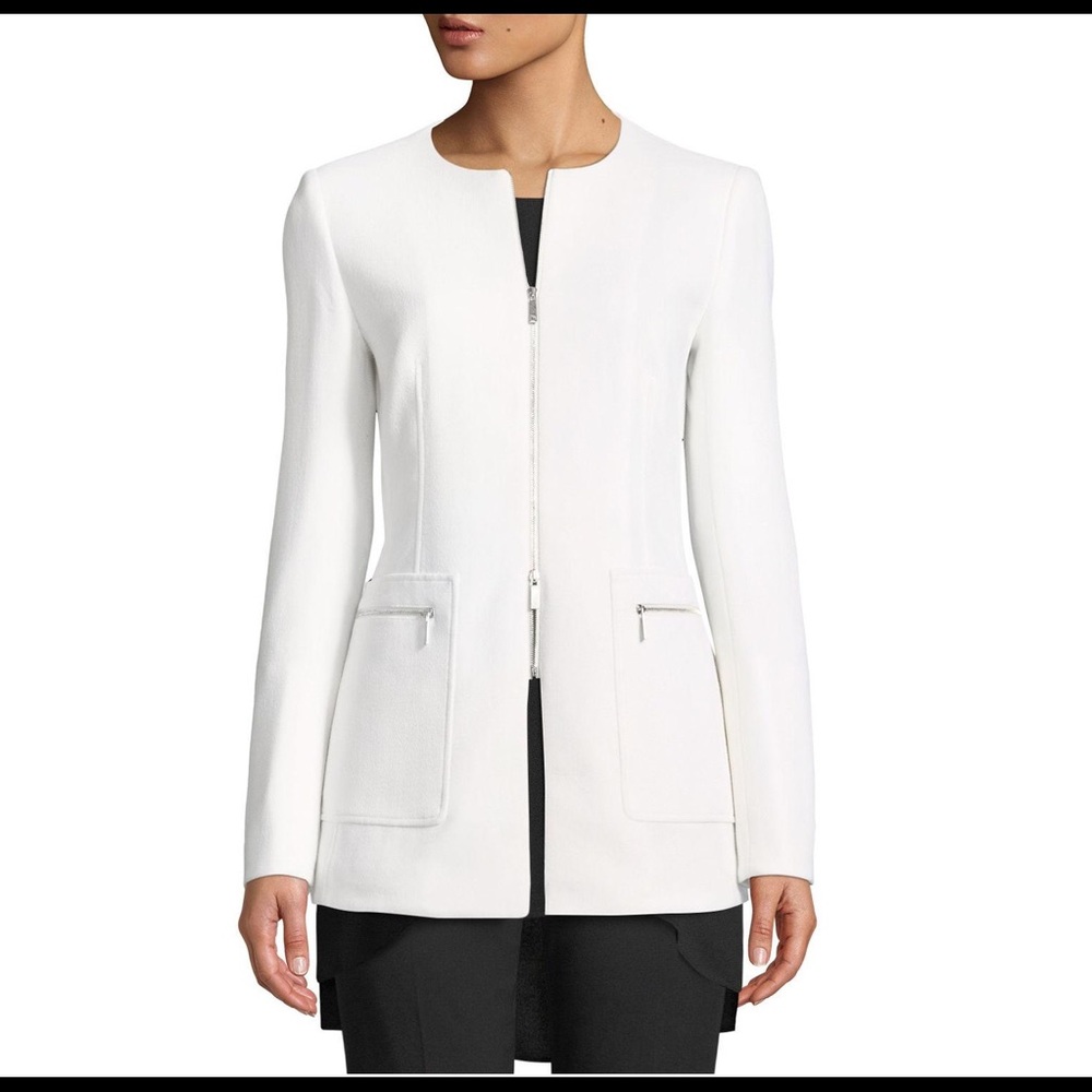 NWT Lafayette 148 Landon Cloud Zipper Jacket 6 - Picture 2 of 15